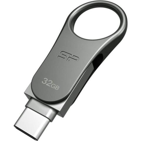 SILICON POWER Clé USB 3.0 C80 - 32 GB - Argent SILICON POWER Clé USB 3.0 C80 - 32 GB - Argent
