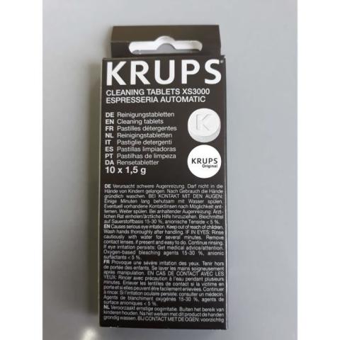 Tablettes de nettoyage pour expresso KRUPS XS300010 - Détartreur - Noir - Compatible capsules Tablettes de nettoyage pour expresso KRUPS XS300010 - Détartreur - Noir - Compatible capsules