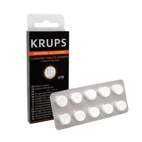 Tablettes de nettoyage - KRUPS - XS3000 - Détartrant - 10 pièces - Entretien machine à café Tablettes de nettoyage - KRUPS - XS3000 - Détartrant - 10 pièces - Entretien machine à café