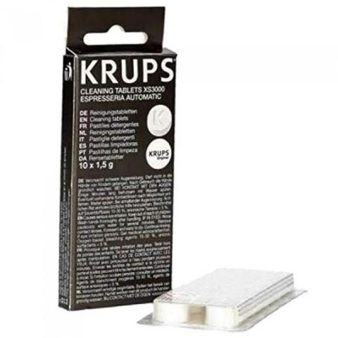 Tablettes de nettoyage pour machine à café expresso KRUPS - XS300010 - Dosettes - Capacité 1,2L Tablettes de nettoyage pour machine à café expresso KRUPS - XS300010 - Dosettes - Capacité 1,2L