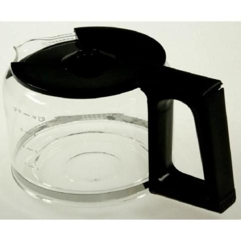 Verseuse + Couvercle pour Cafetière KRUPS - Noir - Compatible Café Moulu - Capacité 1,5L