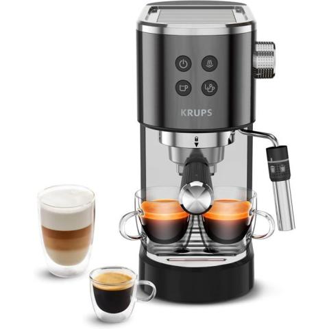 Virtuoso Machine Expresso Compacte-Buse Vapeur-15 Bars-Noir Virtuoso Machine Expresso Compacte-Buse Vapeur-15 Bars-Noir